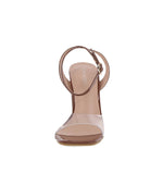 WOMAN'S SHOES BROWN CLEAR/PAT HEELS EMANI-1