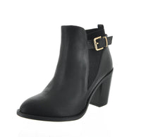 WOMAN'S SHOES BLACK PU BOOTIES ERIKA-81