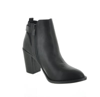 WOMAN'S SHOES BLACK PU BOOTIES ERIKA-81