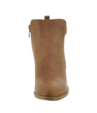 WOMAN'S SHOES TAN PU BOOTIES ERIKA-81