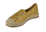 WOMAN'S SHOES MUSTARD GLITTER/PU SLIP ON TENNIS SNEAKER EXPO-10