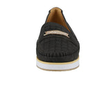 WOMAN'S SHOES BLACK PU DOCKSIDE F31-12