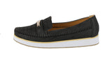 WOMAN'S SHOES BLACK PU DOCKSIDE F31-12