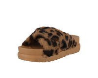 WOMAN'S SHOES LEOPARD FLUFF SANDALS FAMOUS