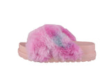 WOMAN'S SHOES MULTI FLUFF SANDALS FAMOUS