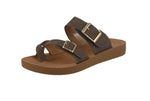 WOMAN'S SHOES MOCHA NUB LEATHER SANDALS FARON-29