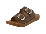 WOMAN'S SHOES MOCHA PU LEATHER SANDALS FARON-6