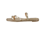 WOMAN'S SHOES GOLD METALLIC/PU GLITTER SANDALS FINA-3