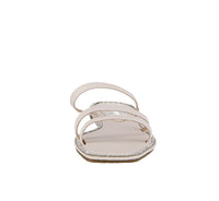 WOMAN'S SHOES WHITE METALLIC/PU GLITTER SANDALS FINA-3