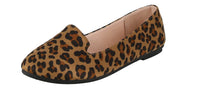 WOMAN'S SHOES LEOPARD SUEDE FLATS FLEXIBLE-22