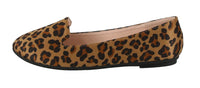 WOMAN'S SHOES LEOPARD SUEDE FLATS FLEXIBLE-22