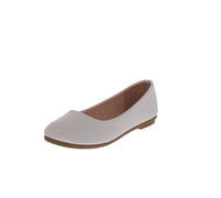 KID'S SHOES WHITE PU FLATS FLEXIBLE-33K