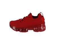 BABY'S SHOES RED FABRIC SNEAKERS FLOW-19KA