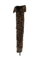 WOMAN'S SHOES LEOPARD SUEDE BOOTS FOCUS-36