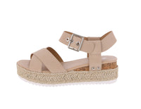 WOMAN'S SHOES NATURAL WEDGE SANDALS FORTUNA