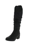 WOMAN'S SHOES BLACK PU LEATHER BOOTS FRANCES-6