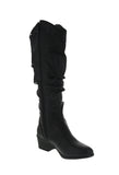 WOMAN'S SHOES BLACK PU LEATHER BOOTS FRANCES-6