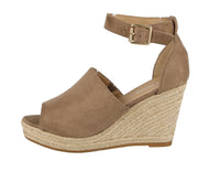 WOMAN'S SHOES LT TAUPE SUEDE WEDGE FRANKELA-1