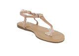 WOMAN'S SHOES ROSE GOLD GLITTER SANDALS GARDENIA-1