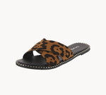 WOMAN'S SHOES LEOPARD SUEDE SANDALS GATETH-22