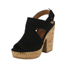 WOMAN'S SHOES BLACK SUEDE HEELS GAVIN-43