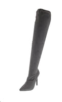 WOMAN'S SHOES LIGHT/GREY SUEDE BOOTS GISELE-8