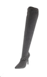 WOMAN'S SHOES LIGHT/GREY SUEDE BOOTS GISELE-8