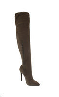 WOMAN'S SHOES TAUPE SUEDE BOOTS GISELE-8