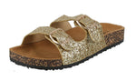 WOMAN'S SHOES GOLD GLITTER  SANDALS GLORY-199