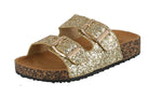 KID'S SHOES GOLD GLITTER SANDALS GLORY-199K