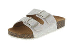 KID'S SHOES WHITE GLITTER SANDALS GLORY-199K