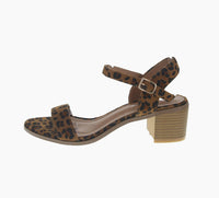 WOMAN'S SHOES LEOPARD SUEDE HEELS GRAIN-1