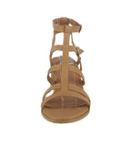 WOMAN'S SHOES TAN PU SANDALS GRAIN-2