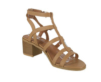 WOMAN'S SHOES TAN PU SANDALS GRAIN-2