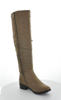 WOMAN'S SHOES DK TAUPE SUEDE BOOTS GRETA-1