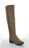 WOMAN'S SHOES DK TAUPE SUEDE BOOTS GRETA-1