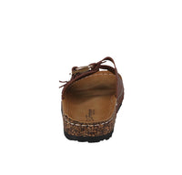 WOMAN'S SHOES BROWN PU LEATHER SANDALS GROVE-9