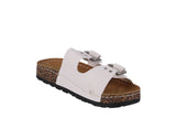 WOMAN'S SHOES WHITE PU LEATHER SANDALS GROVE-9