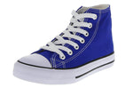 KID'S SHOES ROYAL BLUE FABRIC TENNIS SNEAKERS YBH-22740K