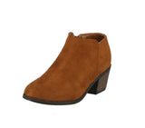 KID'S SHOES TAN SUEDE BOOTIES HALO-1K