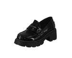 WOMAN'S SHOES BLACK PAT MONOLITH HANDLE-3