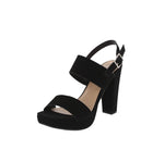 WOMAN'S SHOES BLACK NUB HEELS HANSA