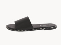 WOMAN'S SHOES BLACK PU SANDALS HARLOW