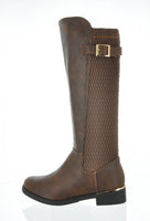 WOMAN'S SHOES BROWN PU BOOTS HARMONIE-1