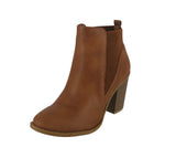 WOMAN'S SHOES TAN PU BOOTIES HEATHER-5