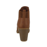 WOMAN'S SHOES TAN PU BOOTIES HEATHER-5