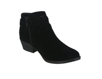 WOMAN'S SHOES BLACK SUEDE BOOTIES HEBE-1