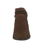 WOMAN'S SHOES BROWN PU BOOTIES HEBE-1