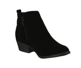 WOMAN'S SHOES BLACK SUEDE BOOTIES HEBE-6