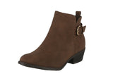 WOMAN'S SHOES BROWN SUEDE BOOTIES HEBE-6